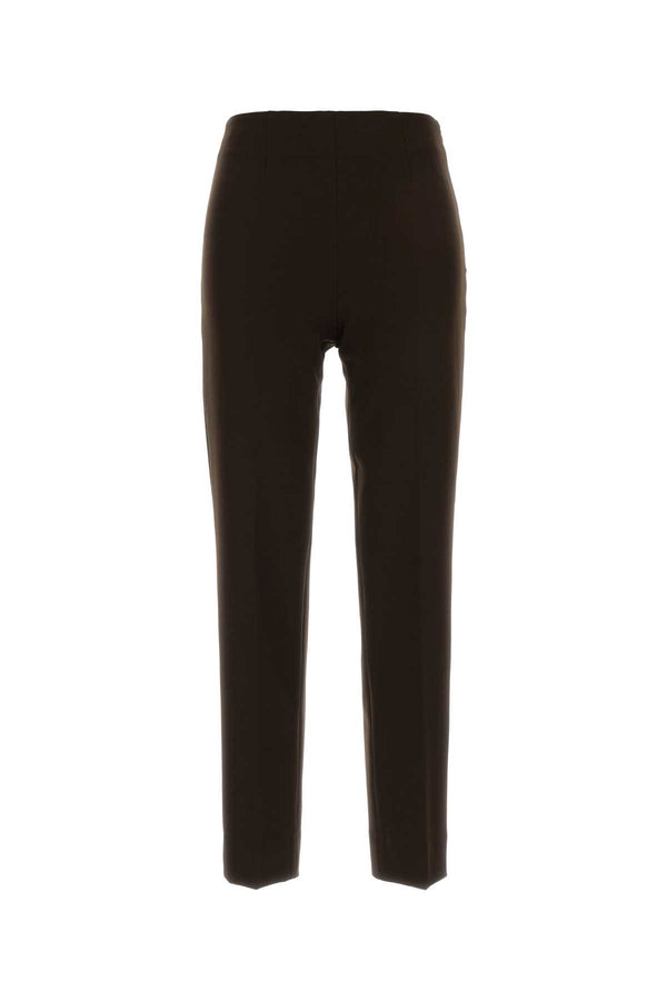Dark Brown Stretch Polyester Gioia Pant Ciccolato Exterior: Elastane Pantaloni