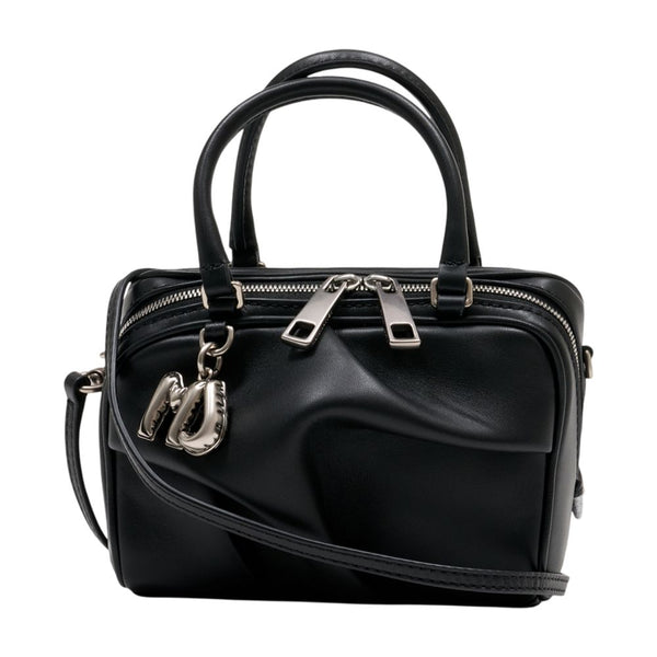 Marc Jacobs Lambskin top handle bag in black