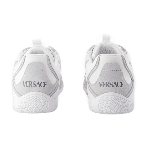 Versace Calfskin sneaker in white