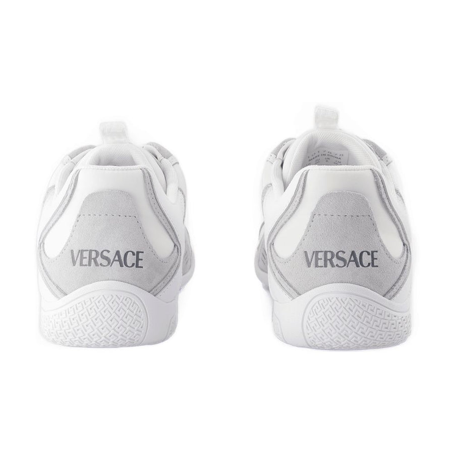 Versace Calfskin sneaker in white