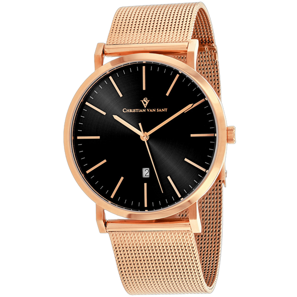 Christian Van Sant Stainless steel case watch in rose gold