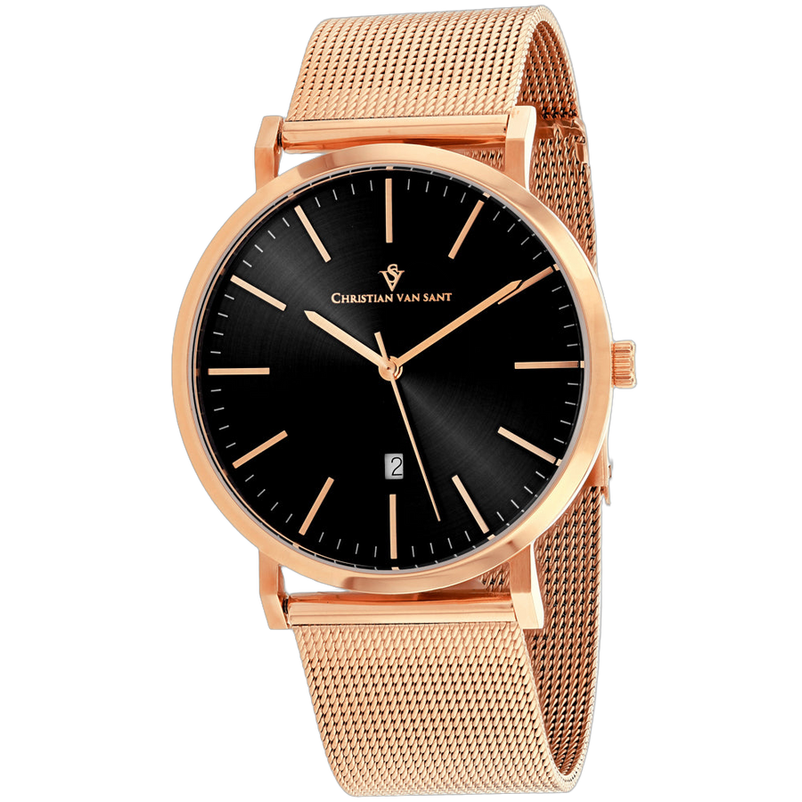 Christian Van Sant Stainless steel case watch in rose gold