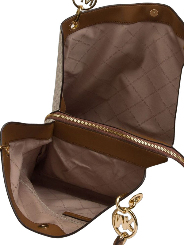 Michael Kors 89.4% Coated Canvas shoulder bag in brown