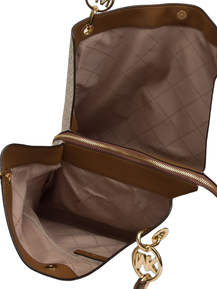 Michael Kors 89.4% Coated Canvas shoulder bag in brown