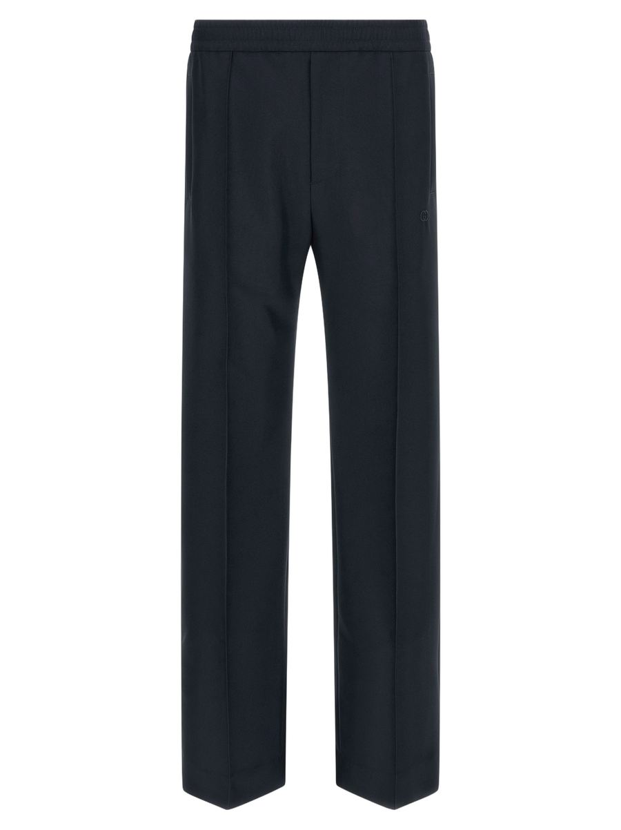 Gucci 100% polyester trousers in blue