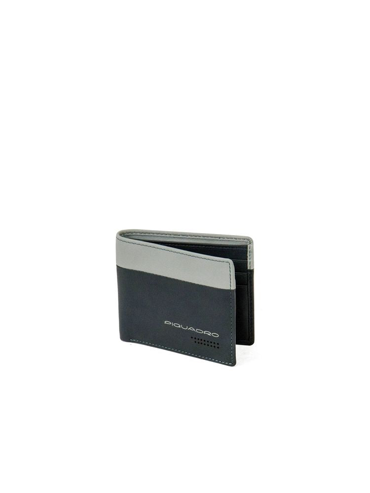 Piquadro 100% Leather wallet in gray