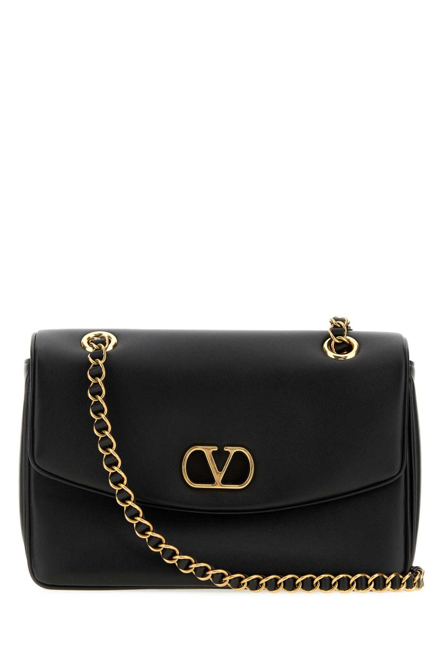 Black Leather Djuna Shoulder Bag Nero Borse A Tracolla
