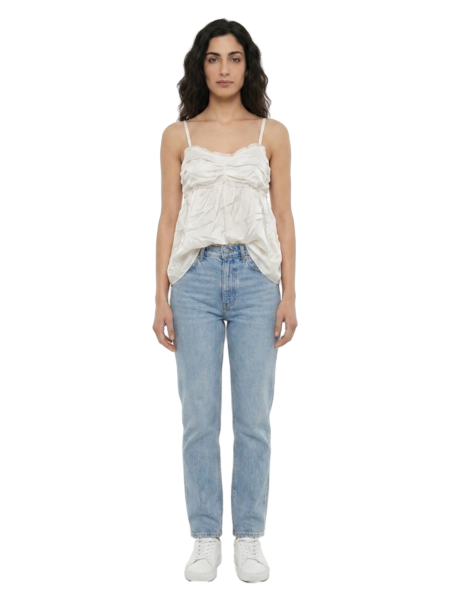 White Silk Blouse