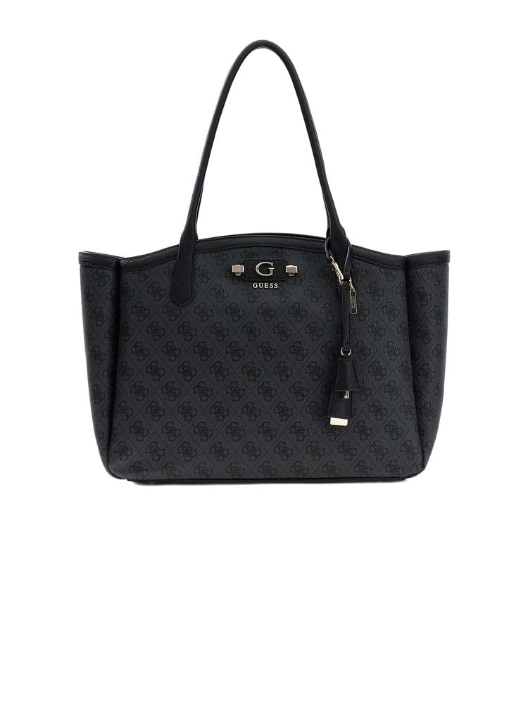 Guess 100% Polyurethane tote bag in black