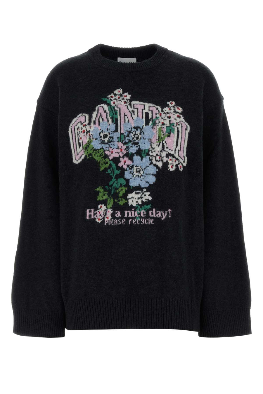 Slate Wool Blend Oversize Sweater Phantom Maglieria