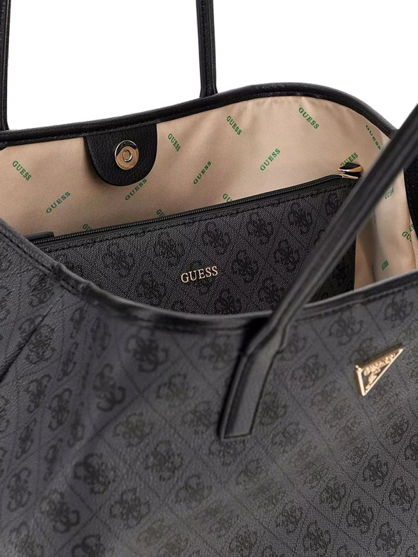 Guess 100% Polyurethane tote bag in black