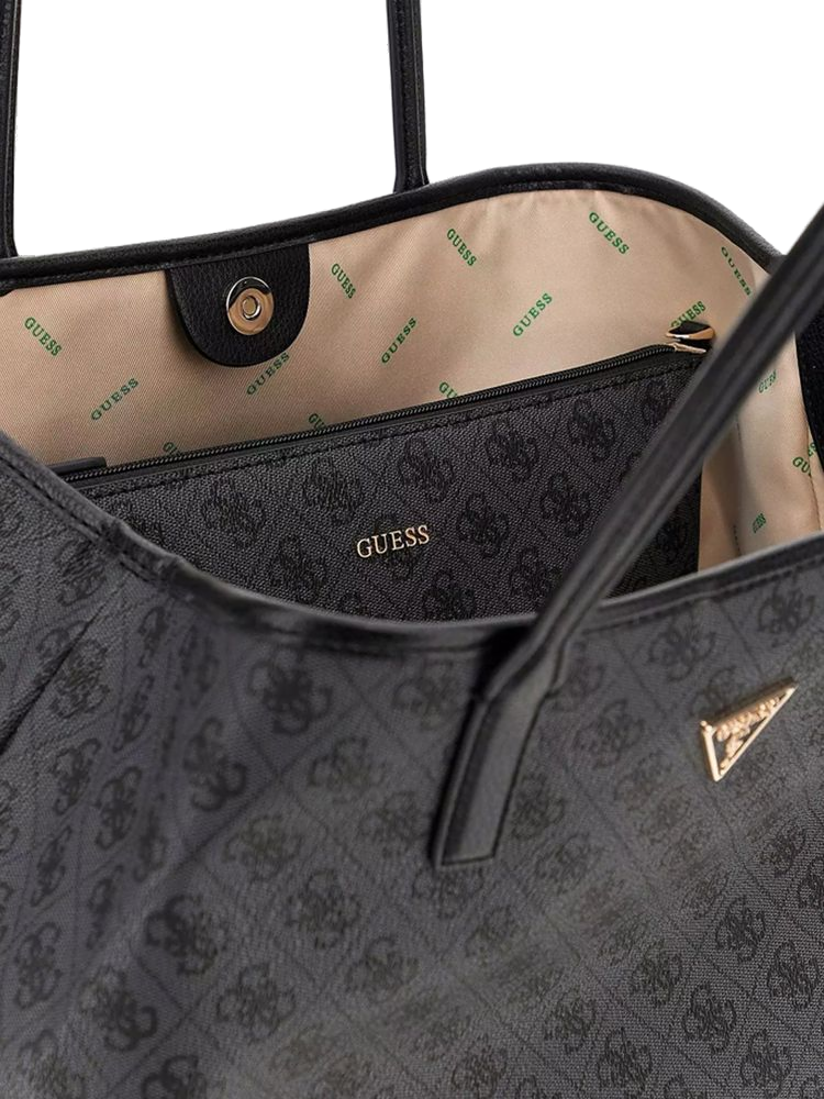 Guess 100% Polyurethane tote bag in black