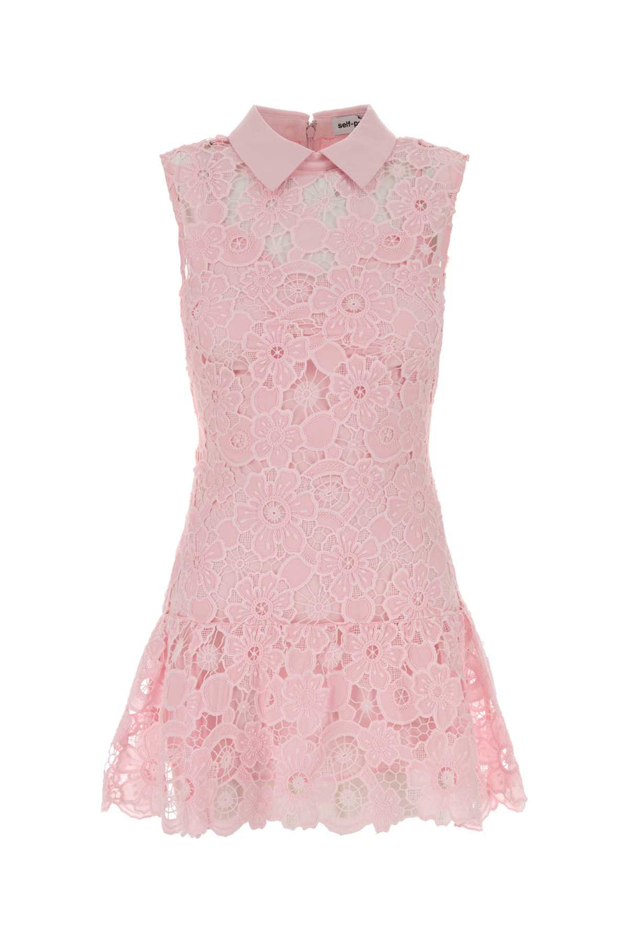 Pink Lace Mini Dress Rosa Abiti