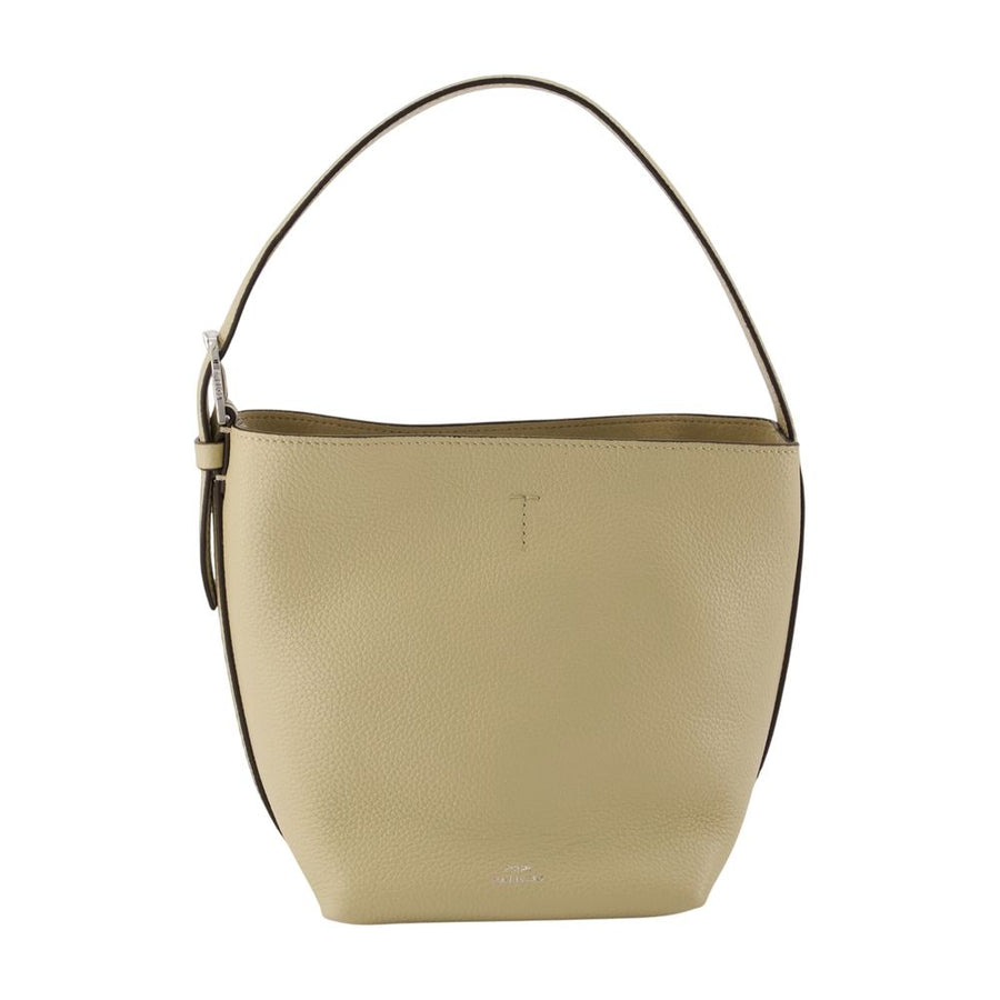 Petite Belted Shopper Bag - Toteme Leather Beige Calfskin / Totes-shopping-bags