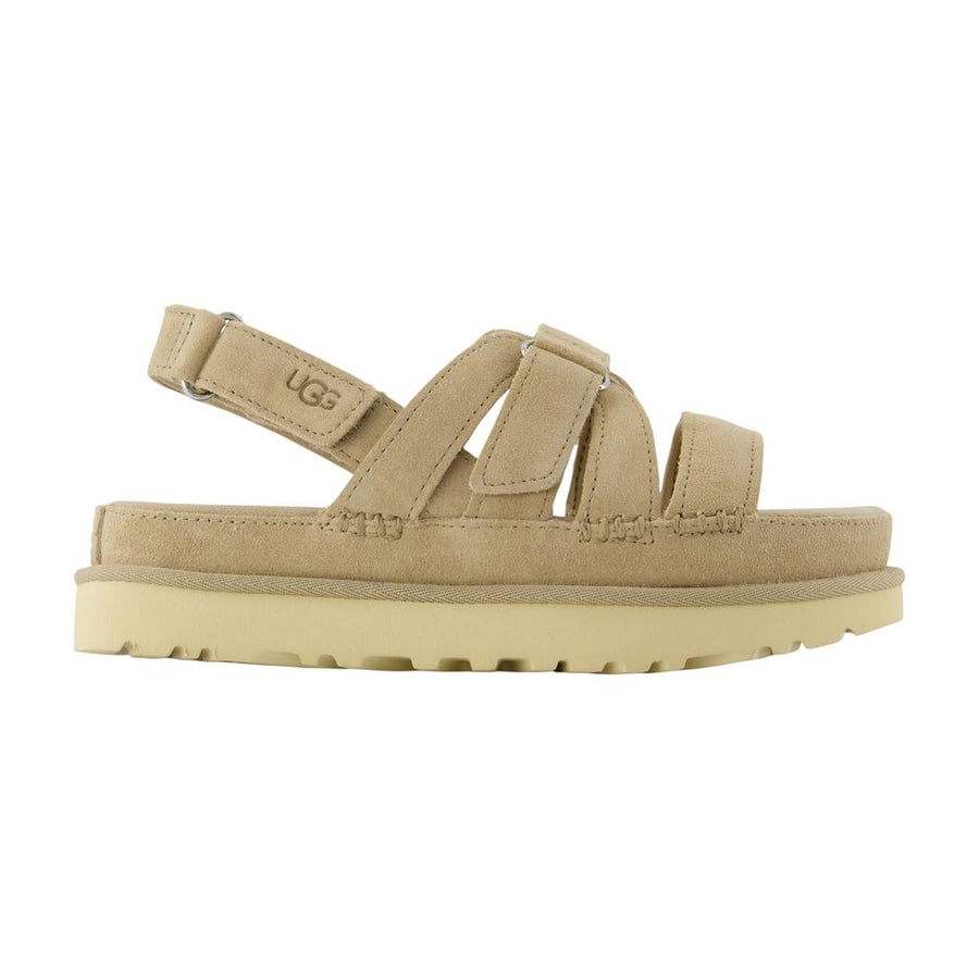 UGG Calfskin suede sandal in beige