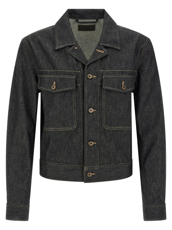 Lemaire 100% cotton jacket in blue