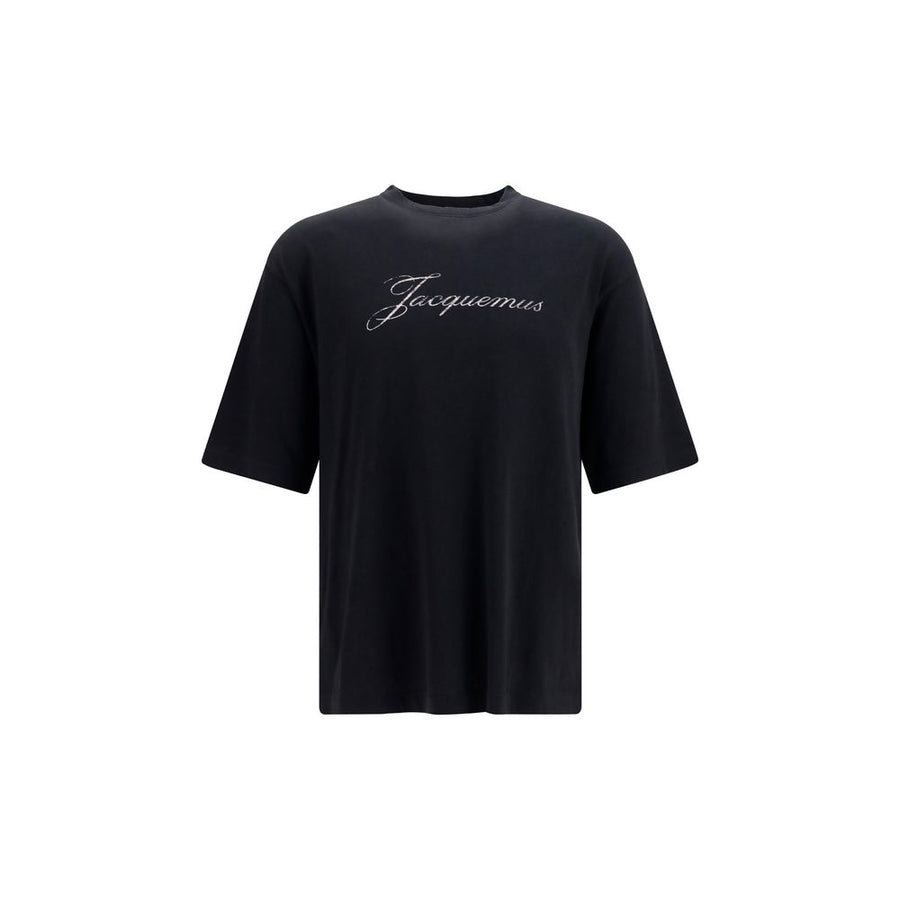 Jacquemus 85% Cotton t-shirt in black