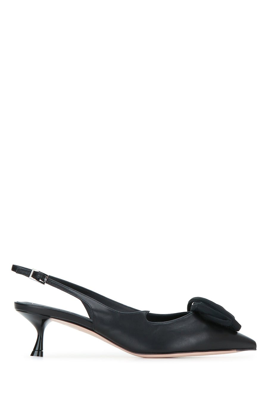 Roger Vivier Love Leather slingback heel in black