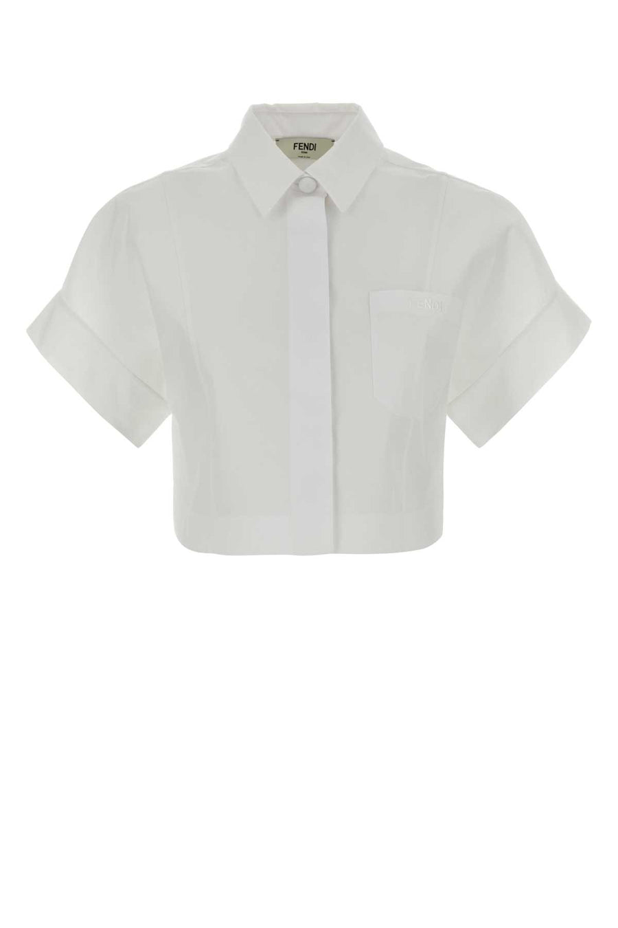 Fendi 100% Cotton shirt in white