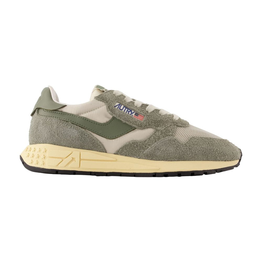 Reelwind Low Sneakers - Autry Leather Green Calfskin Shoes /