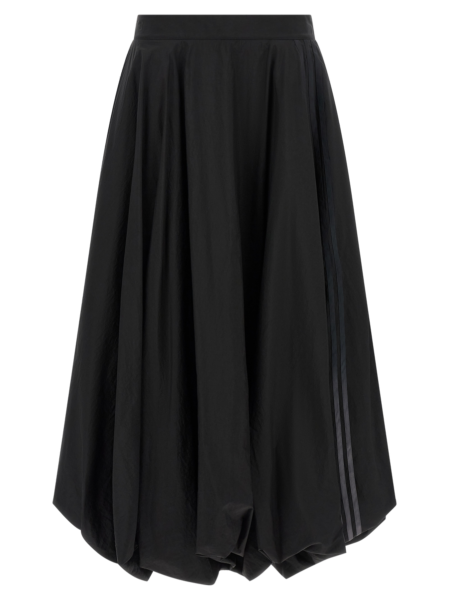 Y-3 100% Polyamide skirt in black
