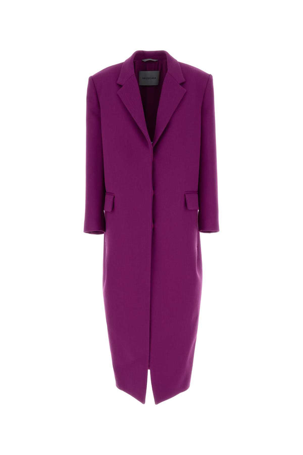 Purple Gabardine Coat Violet T-shirt