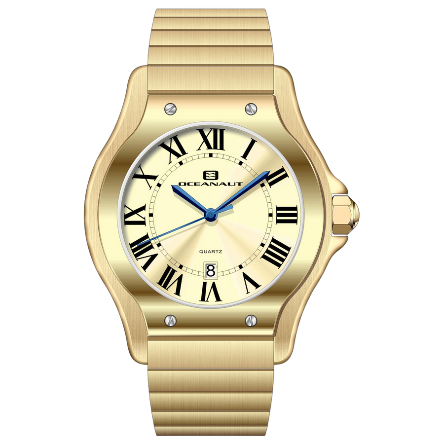 Oceanaut Stainless steel case watch in gold