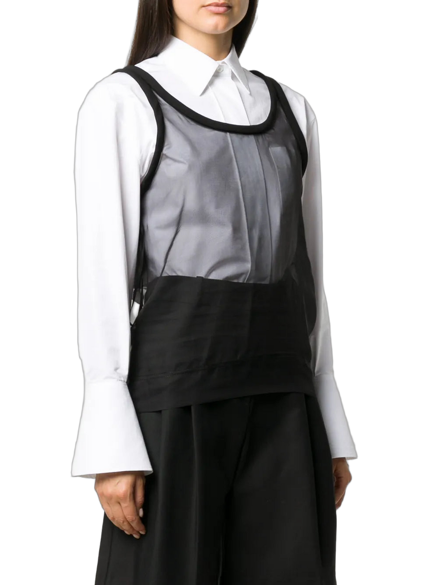 Valentino Silk tank top in black
