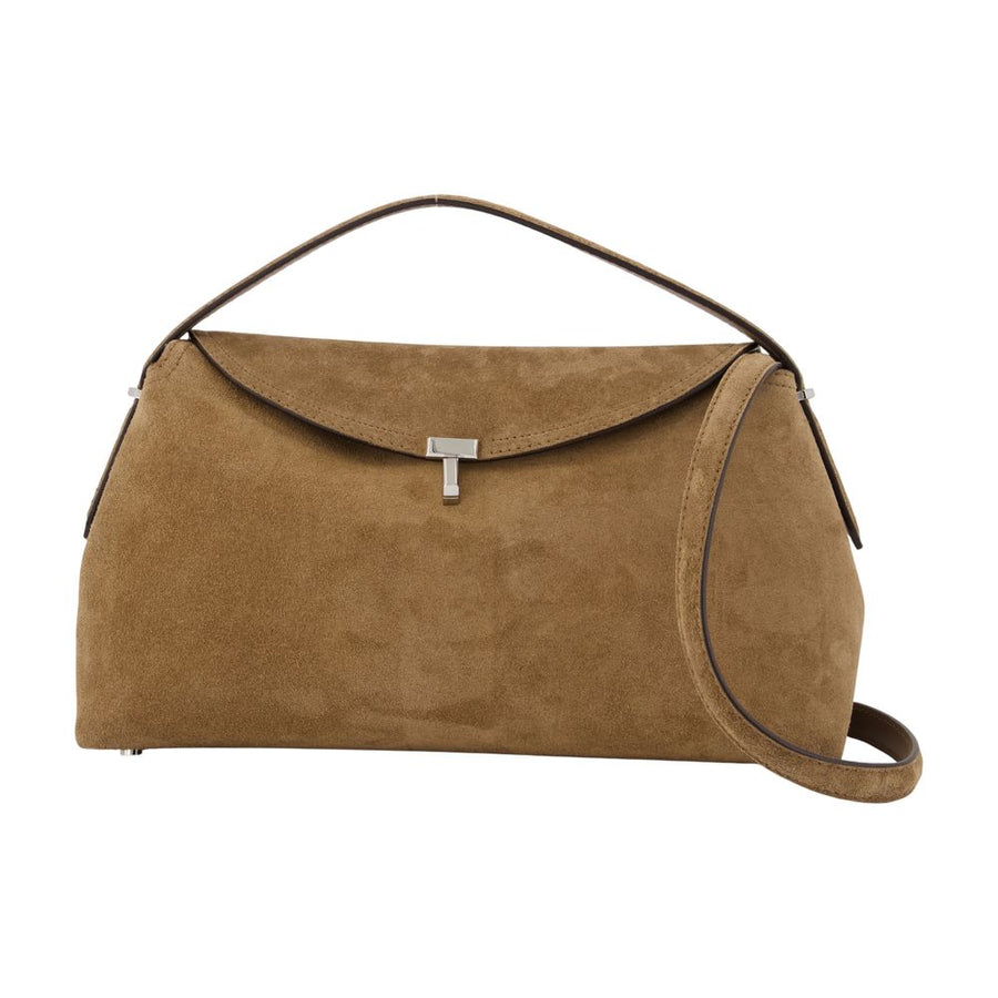Toteme Calfskin top handle bag in brown