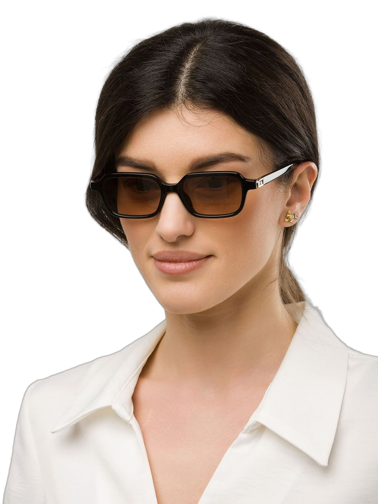 Furla SFU971 Acetate (frame); CR39 Polyester (lenses) sunglasses in black