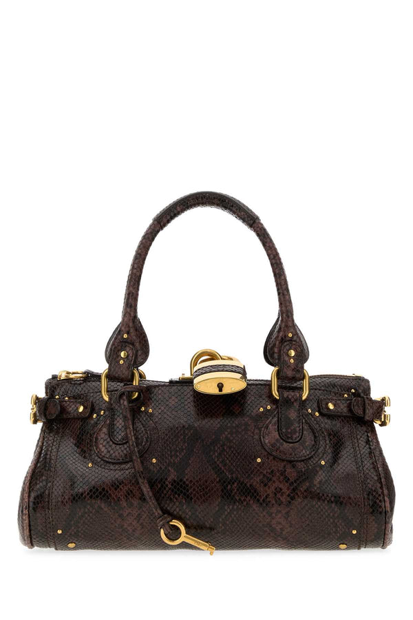 Chloé Paddington Exterior: 100% Leather shoulder bag in brown
