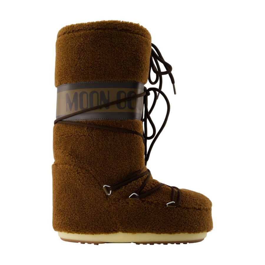 Moon Boot Synthetic fleece boot in brown