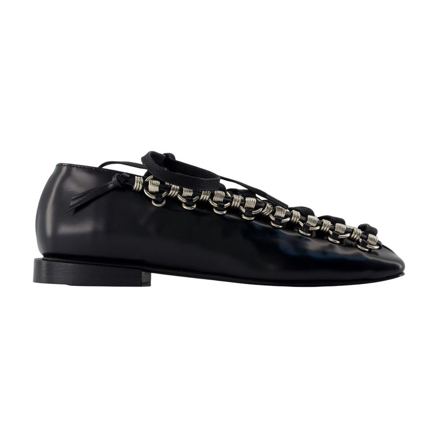 Toga Pulla calfskin ballet flat in black