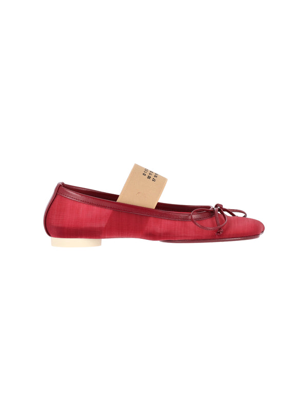 MM6 Maison Margiela Upper: 100% Polyamide flat in red