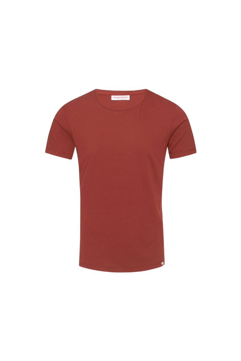 Orlebar Brown 100% cotton t-shirt in brown