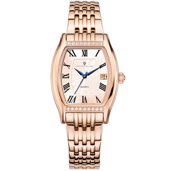Christian Van Sant Stainless steel case watch in rose gold