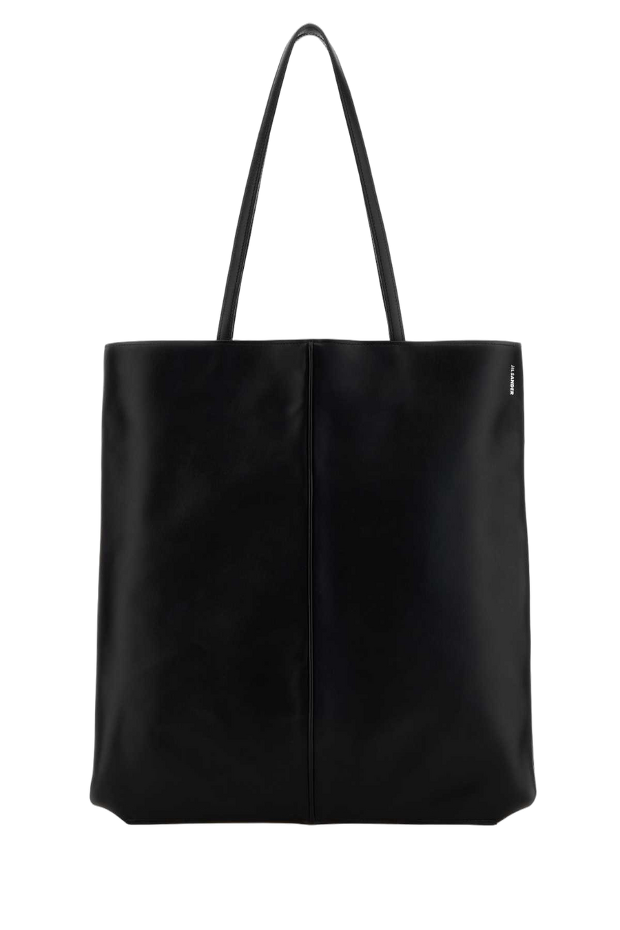 Jil Sander Exterior: 100% Calf Lining: 100% Leather tote bag in black