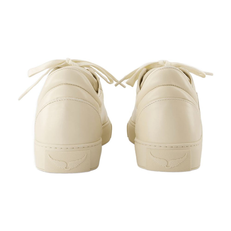 Zadig & Voltaire Calfskin leather sneaker in white