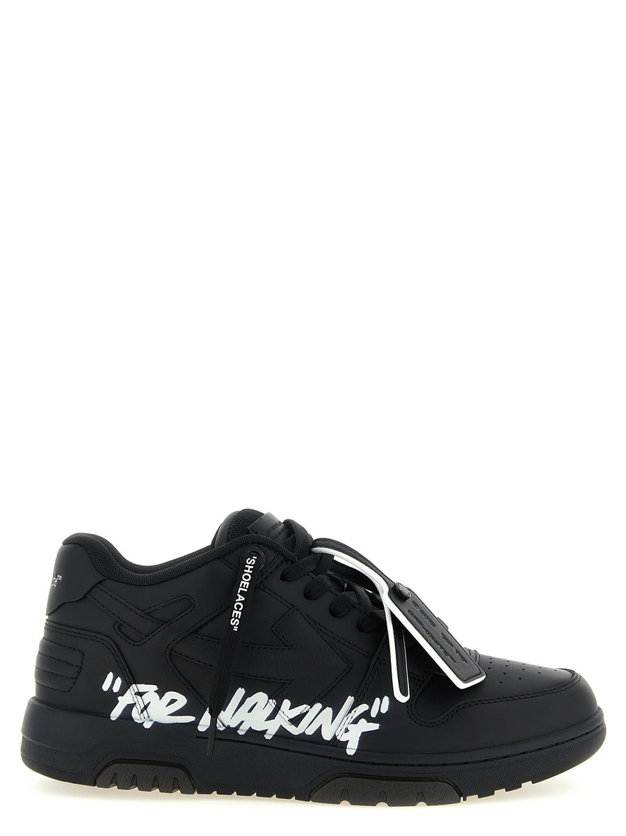 Off-White 89% Calfskin Leather sneaker in black