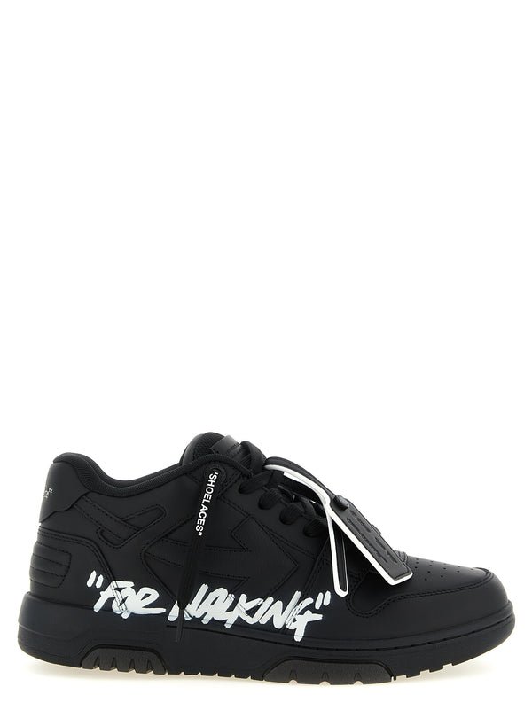 Off-White 89% Calfskin Leather sneaker in black