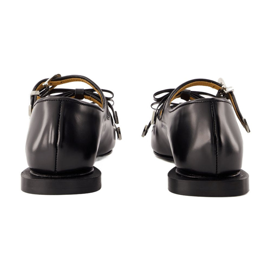 Toga Pulla calfskin ballerina in black