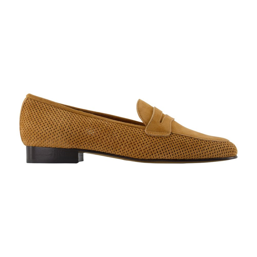 Carel calfskin loafer in brown