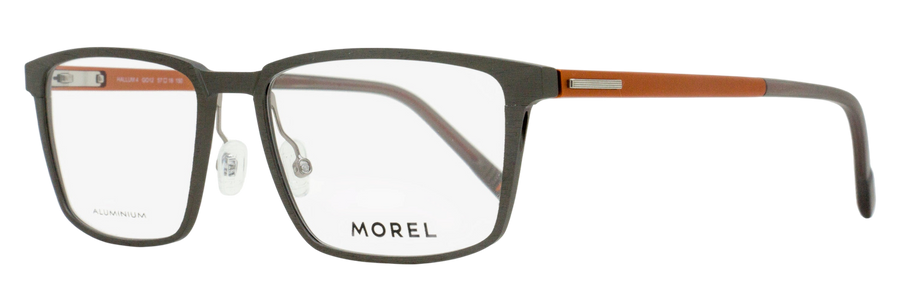 Morel Oga Hallum Eyeglasses 10229o Go12 Brushed Gunmetal 57mm Aluminum/plastic (acetate)