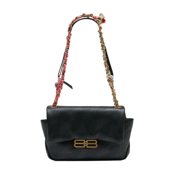 Balenciaga Calfskin shoulder bag in black