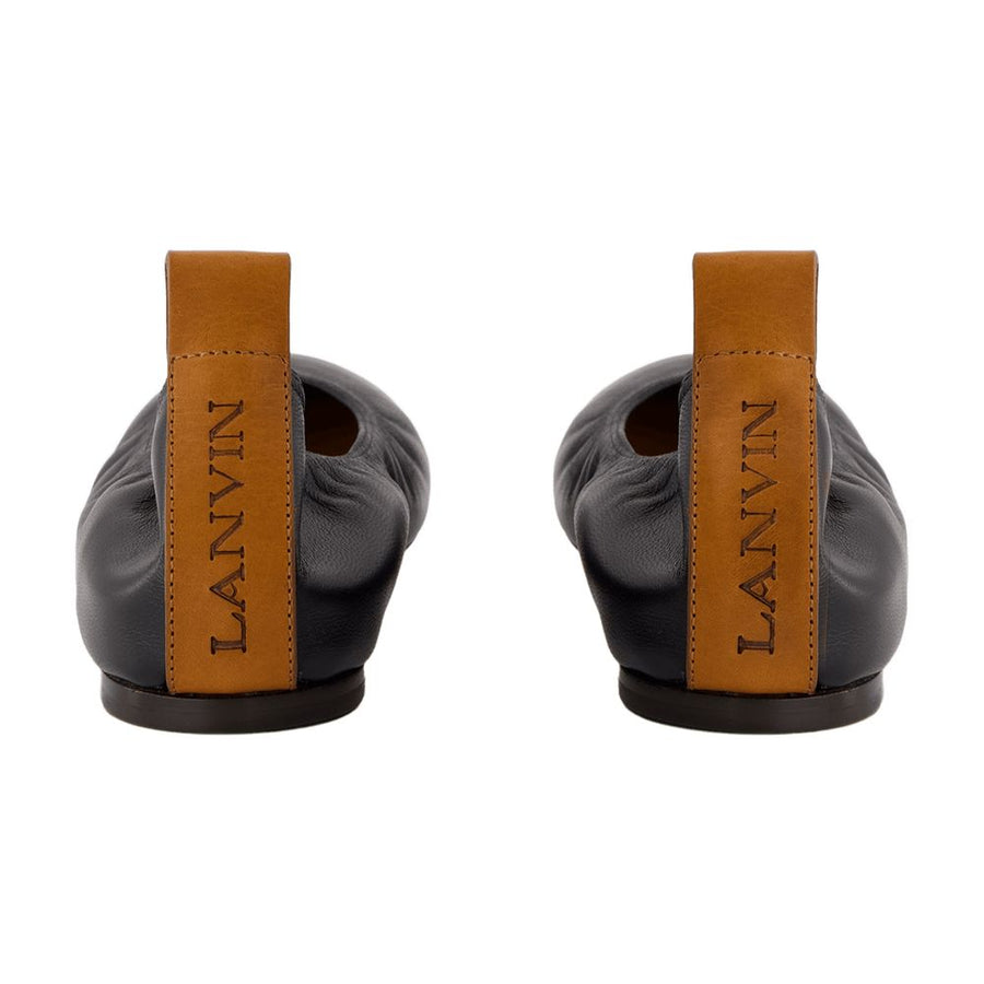 Lanvin lambskin ballerina in black