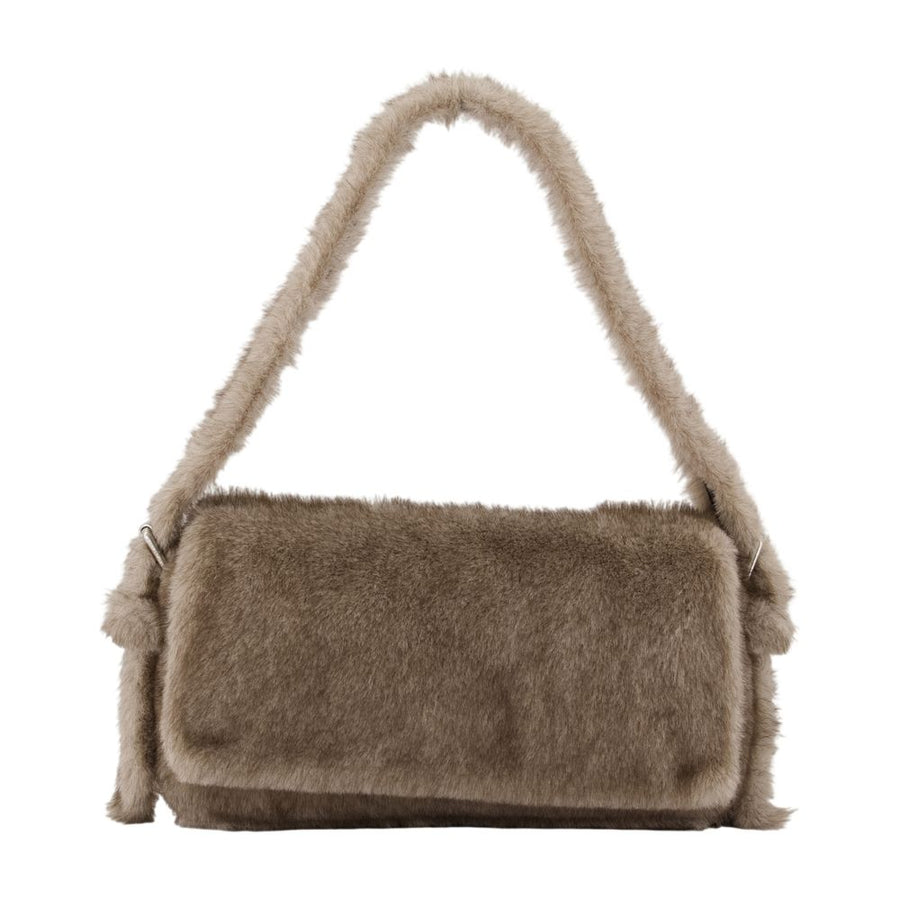 Ricco Slim Flap Shoulder Bag - Alexander Wang Leather Grey Cowhide / Shoulder-hobo-bags