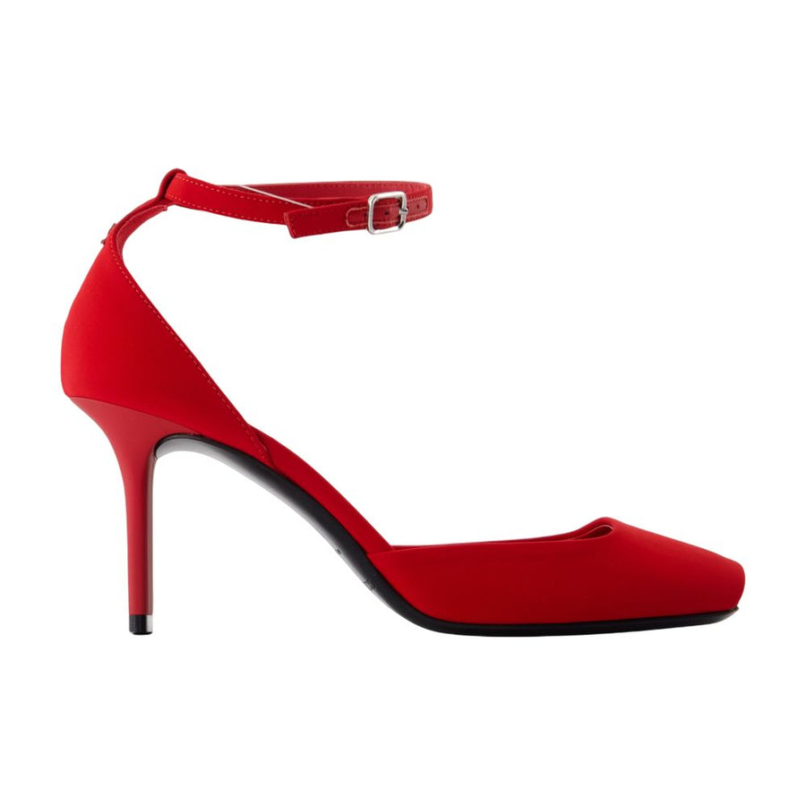 Courreges Suede heels in red