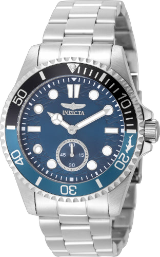 Invicta Stainless steel case watch in blue