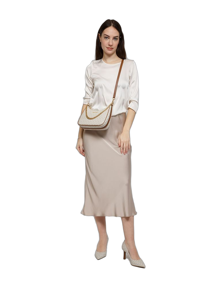 Michael Kors 100% Polyvinyl Chloride crossbody bag in beige