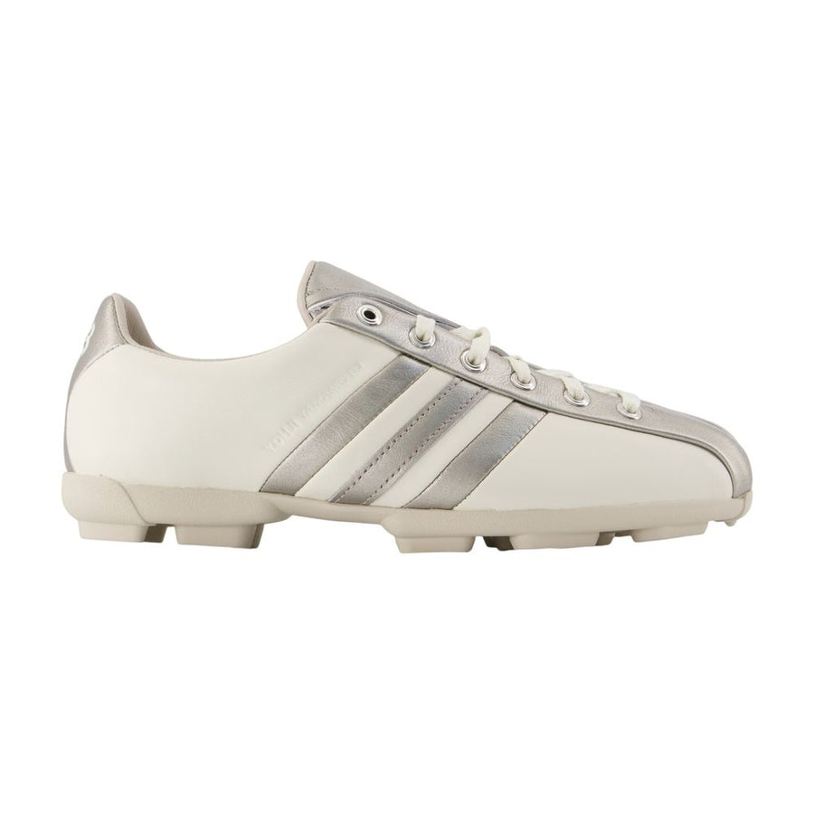 Y-3 Calfskin leather sneaker in white
